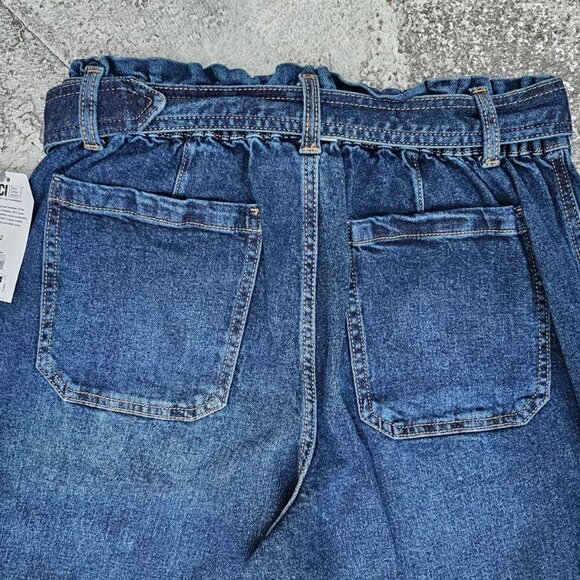 Time and Tru Women Jeans B Wide Legs Jeans W/ Belt Blue Cotton Denim Size 12 - Picture 6 of 11